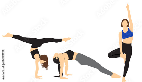 woman doing yoga exercise