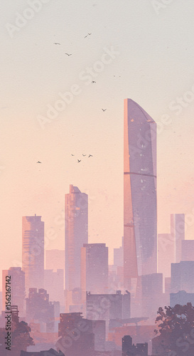 san francisco skyline at sunset