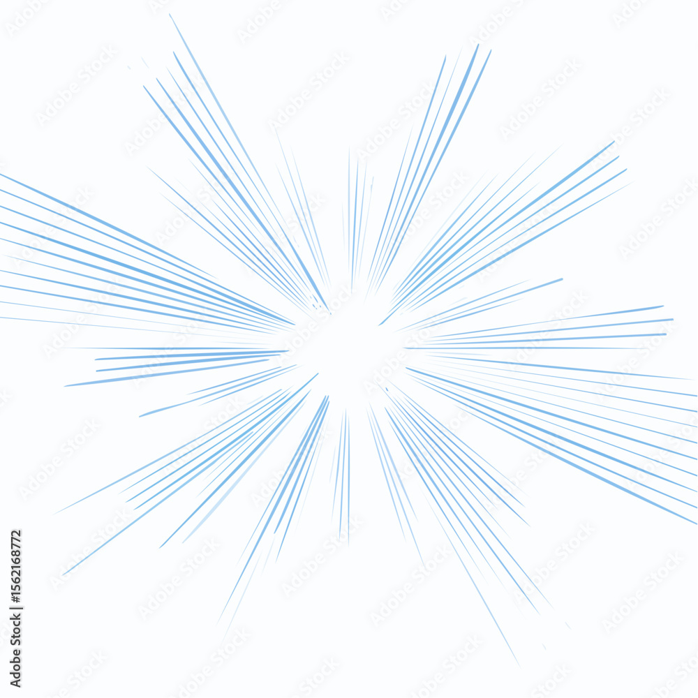 Obraz premium Abstract Light Blue Starburst Rays Burst Background