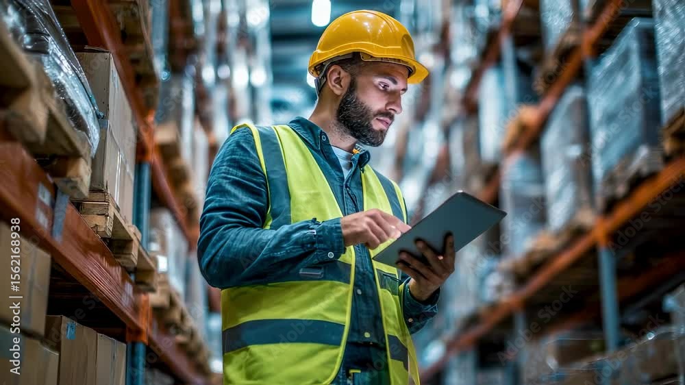 Warehouse management system providing real time data analysis and monitoring inventory levels, optimizing supply chain operations for efficiency