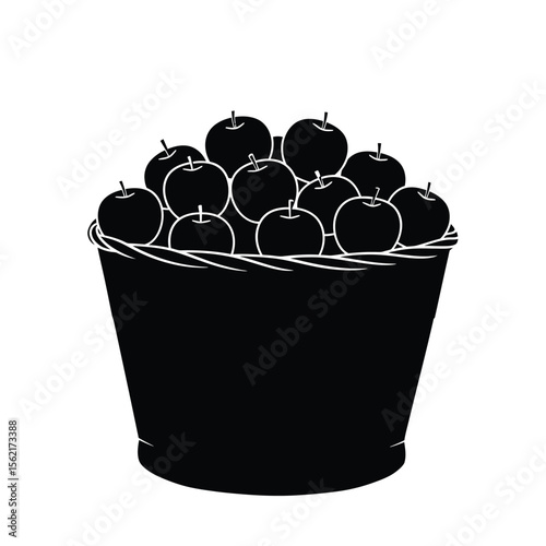 Fresh, sweet blueberries overflow a white bucket, a healthy fruit isolated on a clean background