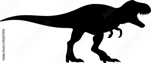 Dinosaur Silhouette Vector Art, Prehistoric Dinosaur Silhouette, T-Rex Silhouette Vector, Dino Outline Vector Art, Dinosaur Profile Vector, Jurassic Dinosaur Vector Art, Dinosaur Silhouette Design, Di