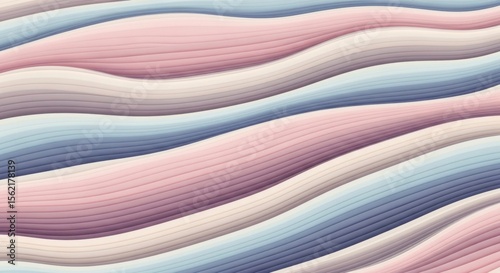 Abstract Flowing Waves of Soft Colors and Textures Creating a Calming Visual Experience