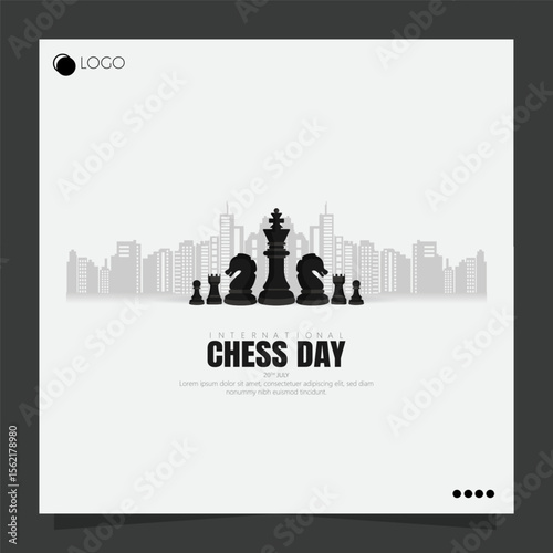 International Chess Day, celebrated on July 20th, honors the game of chess.