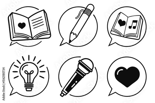 set of icons for web design