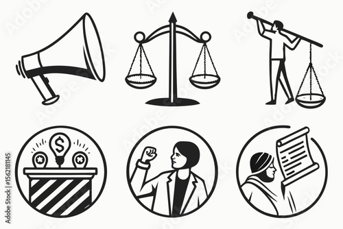 justice scale icons