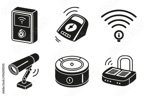 set of radio icons