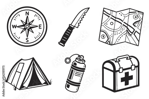 set of icons
