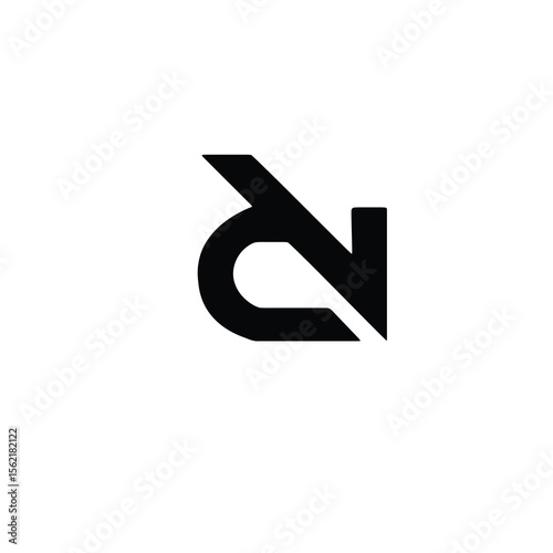 It’s a minimalistic, abstract monogram logo design featuring the letter "N" creatively combined with a rotated number "2" in bold black on a white background. Clean, modern, and suitable for branding,