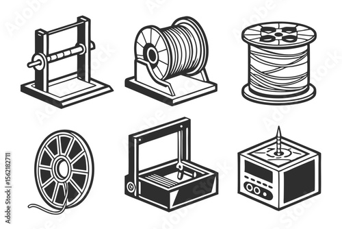 vector illustration of a film camera