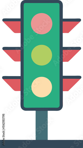Traffic Light: Transport & Pastel

