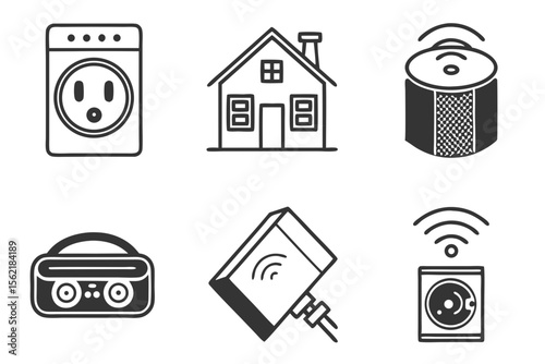 home appliances icons