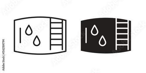 Water tank icon. modern vector symbols set
