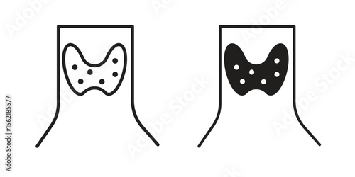 Thyroid icon. modern vector symbols set