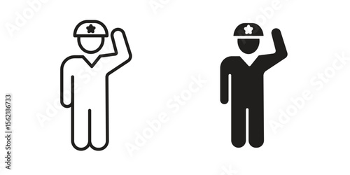 Salute icon. modern vector symbols set