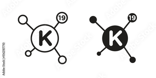 Potassium icon. modern vector symbols set