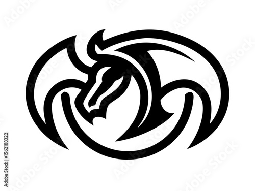 Dragon Logo sat  vector desigen 
