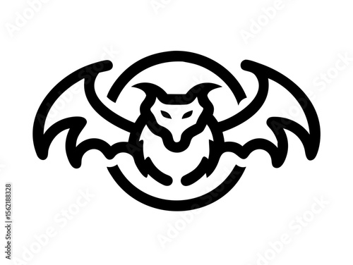 Dragon Logo sat  vector desigen 

