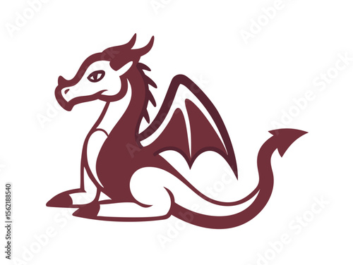 Dragon Logo sat  vector desigen 

