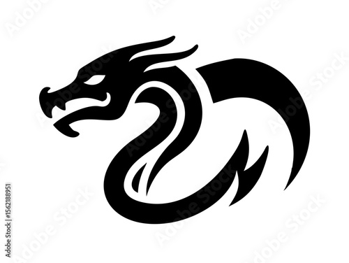 Dragon Logo sat  vector desigen 
