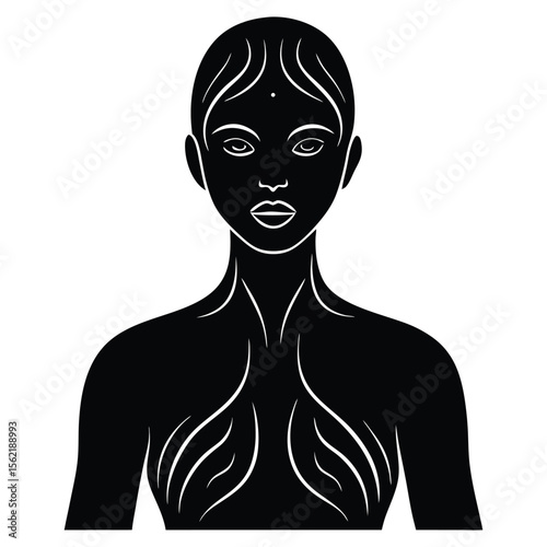 silhouette of a woman