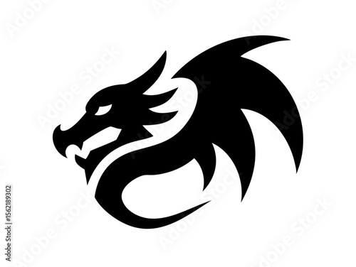 Dragon Logo sat  vector desigen 
