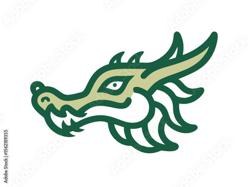 Dragon Logo sat  vector desigen 
