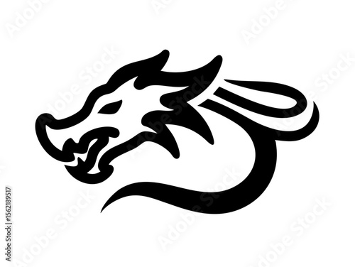 Dragon Logo sat  vector desigen 
