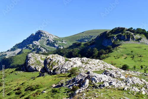 Gorbea mountain (right) and...