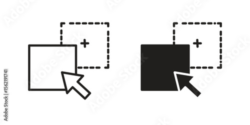 Drag and drop icon. modern vector symbols set
