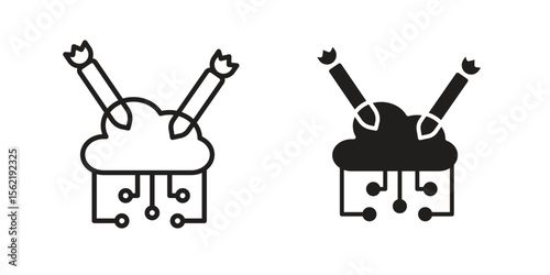 DOS icon. modern vector symbols set