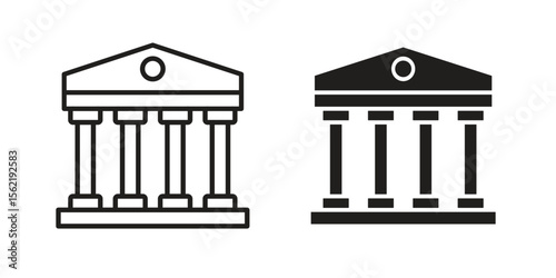 Courthouse icon. modern vector symbols set