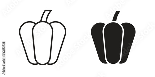 Capsicum icon. modern vector symbols set