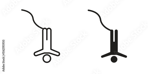 Bungee jumping icon. modern vector symbols set