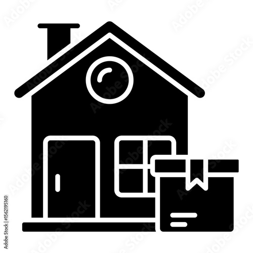 Conceptual design icon of home delivery