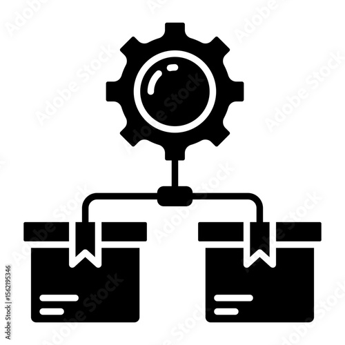 Trendy design icon of parcel management