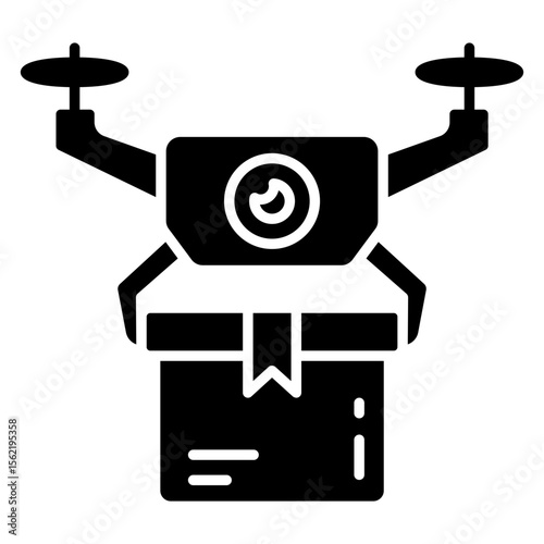 Modern design icon of drone delivery