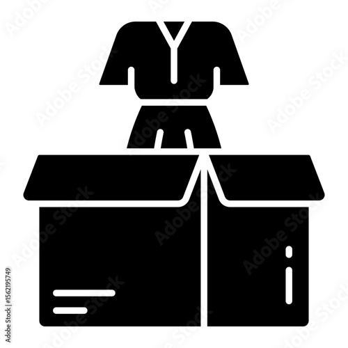 Modern design icon t shirt parcel