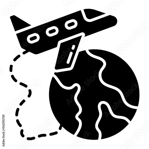 Modern design icon of global travel