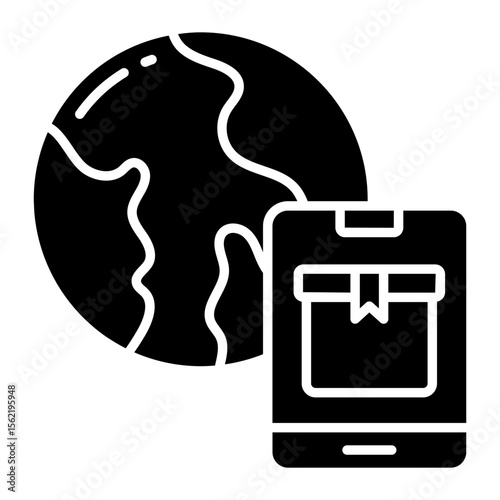 A perfect design icon of global delivery