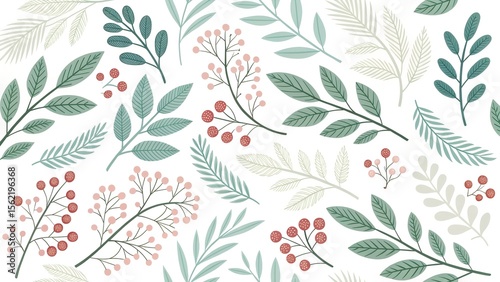 Scandinavian Inspired Botanical Print for Home Interior