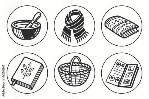 vector set of easter eggs