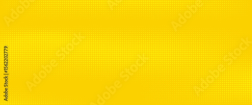 Dots halftone yellow color pattern gradient texture with technology digital background. Dots pop art comics with summer background