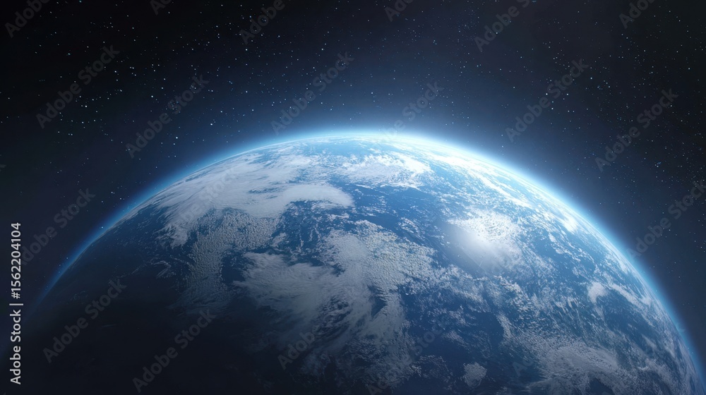 Fototapeta premium The Earth seen from space showcasing its breathtaking beauty and vast horizons.