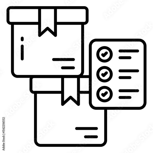 Perfect design icon of inventory list
