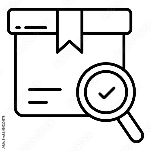 Perfect design icon of search parcel