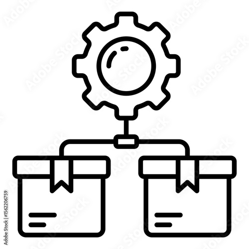 Trendy design icon of parcel management