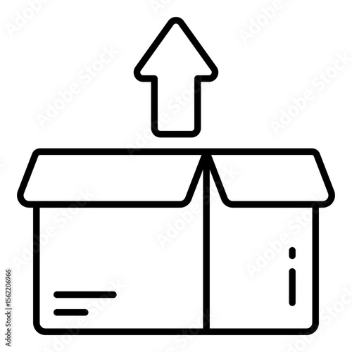 An icon design of unpacking