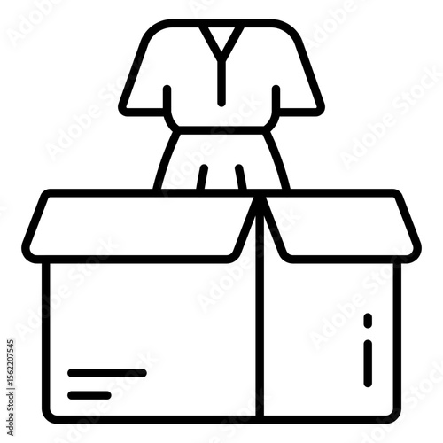 Modern design icon t shirt parcel