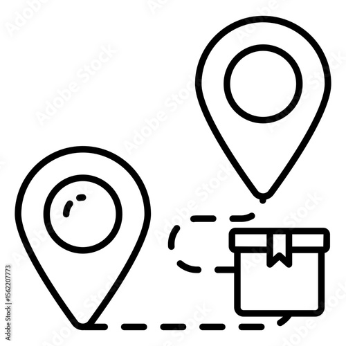 Modern design icon of parcel tracking